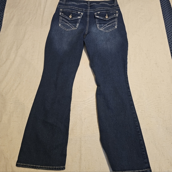 COPPERFLASH Slim Boot Fit Shapely Curvy Jeans Sz12 - Picture 4 of 6